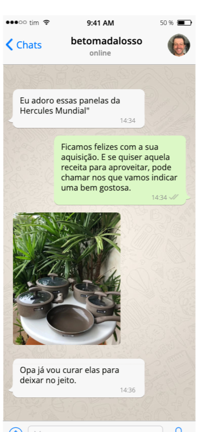 Depoimento WhatsApp - Cliente 2