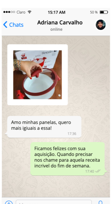 Depoimento WhatsApp - Cliente 3