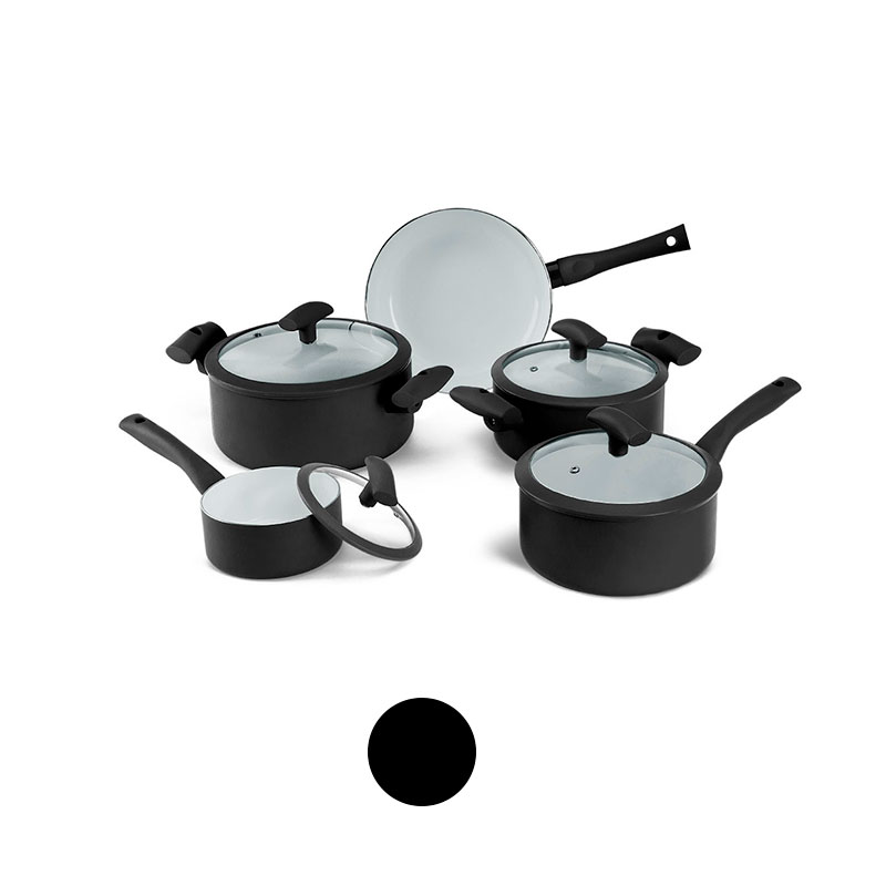 Jogo de Panelas Hercules Preto