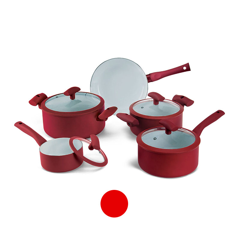 Jogo de Panelas Hercules Vermelho